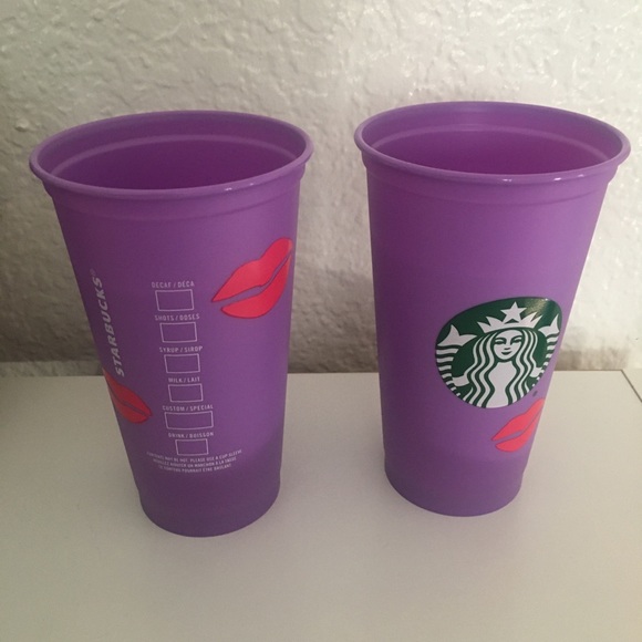 Starbucks Color Changing Lips Hot Cup set of Two - Picture 3 of 3